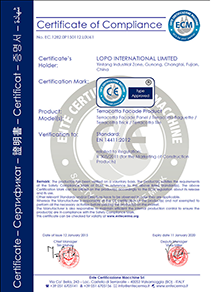 LOPO中国 テラコッタファサードパネル CE認証